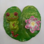 جاعودی قورباغه و گل نیلوفر کد2 - تصویر 4