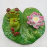 جاعودی قورباغه و گل نیلوفر کد2 - تصویر 2