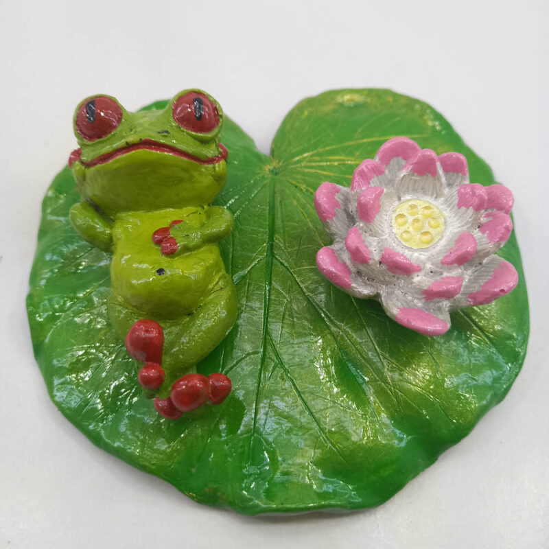 جاعودی قورباغه و گل نیلوفر کد2 - تصویر 2