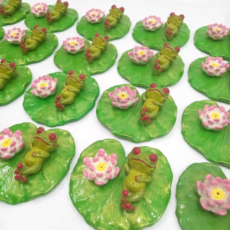 جاعودی قورباغه و گل نیلوفر کد2 - تصویر 7